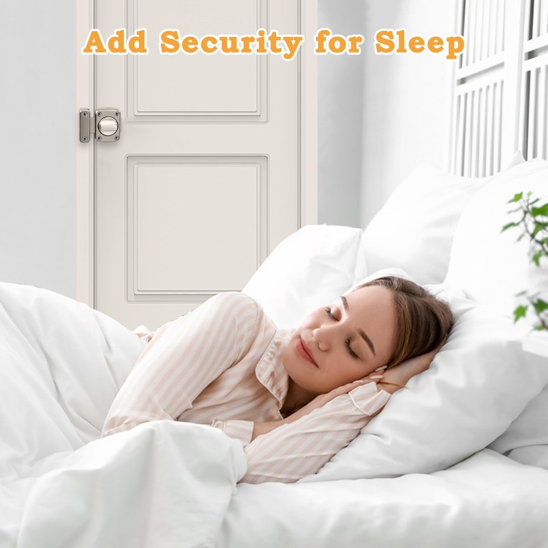 Alise Gate Latch Slide Bolt Latches Lock,Safety Double Sided Rotate