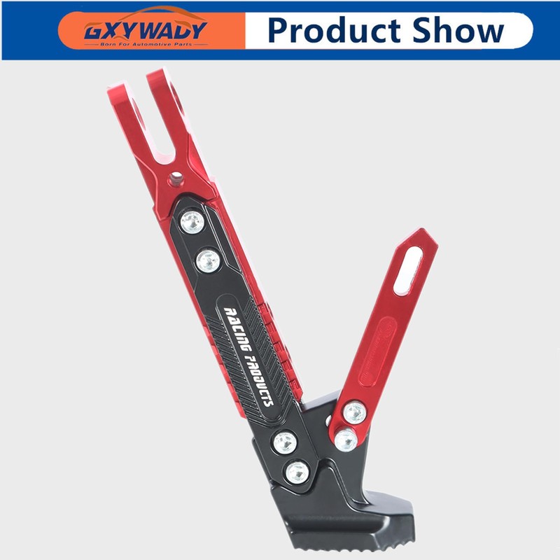 GXYWADY Motorcycle Universal Foot Side Bracket Adjustable Support Kickstand CNC