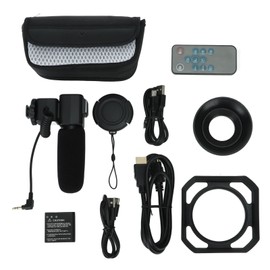 4K Video Camera with Remote Control Microphone Lens Hood 18X Digital Zoom Digital Camera for Teenagers