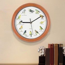 SPORTARC Wall Clock 10 Inch Singing Bird Quartz Bird Clock Retro Bird Call Clock with Name and Songs for Home Decoration U3SDJN15AJ5H856A9K3CDS23735G7U