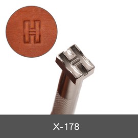 Leather Stamping Tools,2 Pieces Professional Leather Stamps for Craft Working(178+113)