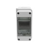Din Rail Enclosure, 3-Way Weatherproof Power Distribution Box, Transparent Cover