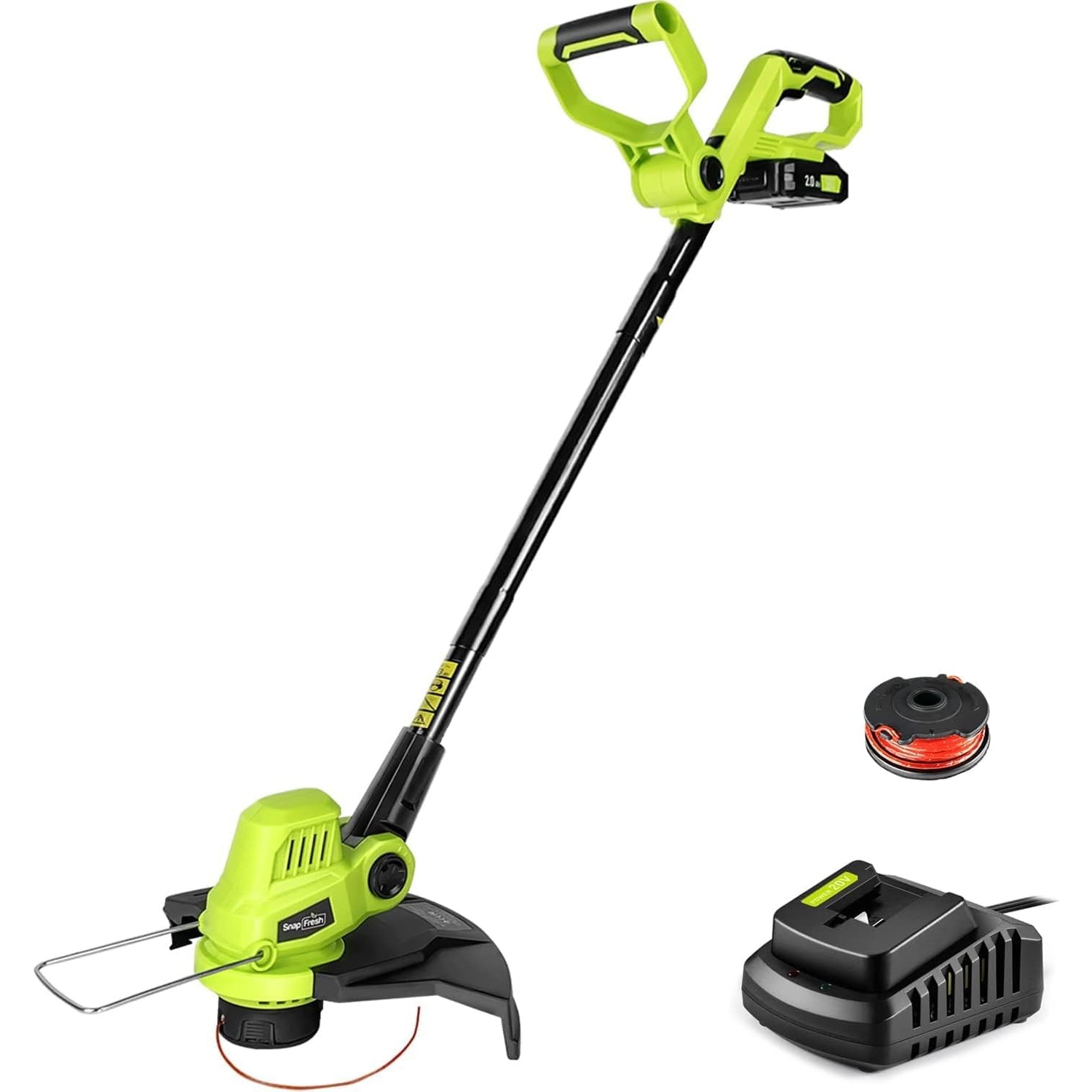 SnapFresh Cordless String Trimmer, 20V Line String Trimmer, Electric ...