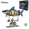 Mechanical Sea Animal Building Blocks for DIY Construction – Motorized