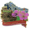 Japan 100 Famous Mountains [Pin Badge] 2-Tier Pins/Tateyama Eiko Trekking Mountain Climbing Goods Mail Order