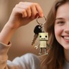 JILFR Robot Pendant Keychains, Cute Keychains, Large Key Ring, Special