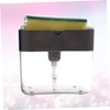 FELTECHELECTR Kitchen Manual Soap Dispenser with Sponge Bracket Press Pump