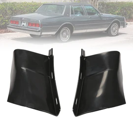 GRAND ORANGE Rear Bumper Fillers Pair Compatible with Chevy Caprice Impala 1986-1990 Left & Right Rear Bumper Quarter Panel Filler Black