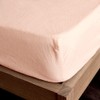 Waterproof Sheet, Fitted Sheet, Single, Coral Pink, Small, 100% Cotton,