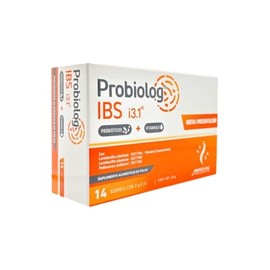 IBS  Suplemento con probióticos y prebióticos  Alivia síntomas de intestino irritable (14 sobres), 14 días                                            