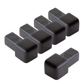 Dalsys 5x End Piece for Tile Rail 8 mm Square Profile Aluminium Anodised Black Tile Profile