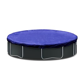 SUNLITAP 28Ft Heavy-Duty Round Pool Cover, Fit Pool Size 24 Ft, Superior Strength & Durability Round Winter Aboveground Pool Cover, Includes Winch and Cable for Easy Installation, Navy