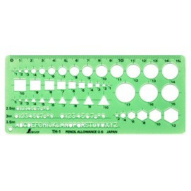 シンワ測定(Shinwa Sokutei) テンプレート 一般総合定規 66021