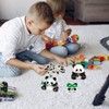 Xbessc 3 In 1 Panda Bausteine Set Mini Klemmbausteine Tiere