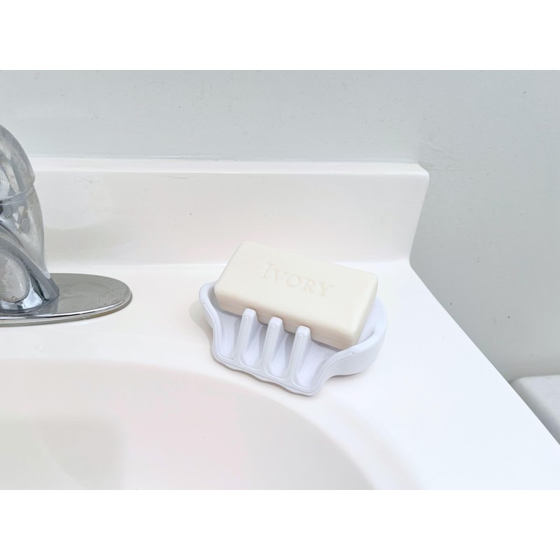 Spasilk Water Draining Soap Sponge Holder Drying Tray Dish with