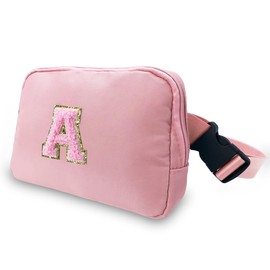 Fanny Pack for Girls Birthday Gift for Teen Girl 8 9 10 11 12 13 Year Old Small Belt Bag Waist Packs Crossbody Bags with Initial Letter Kids Travel Cute Stuff Trendy Purses Preppy Gift Women