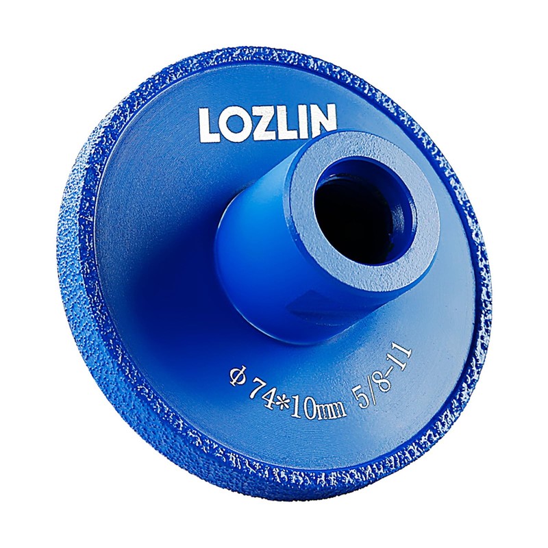 LOZLIN 10mm Diamond Grooving Wheel for Angle Grinder 5/8-11 -