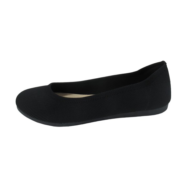 Jellypop Apex Womens Slip On Flats, Black, 8