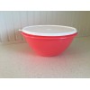 Tupperware Wonderlier Mixing Serving Storage Bowl Peach 10 Cups White