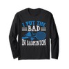 Lustiger Badminton-Witz I Put the Bad in Badminton Langarmshirt