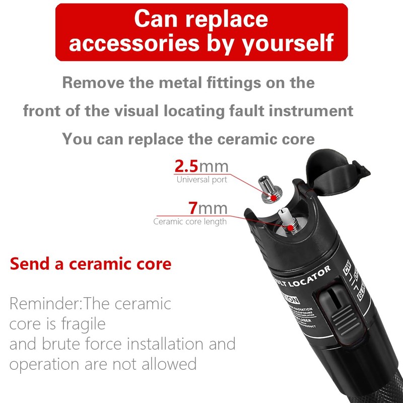 60 mW Visual Fault Locator Fibre Optic Cable Tester, Optical