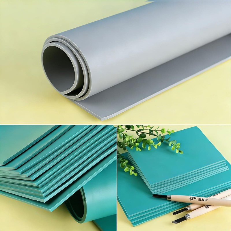 Lino Printing Sheets A4 A5 A6,Lino Cutting Kit,Linoleum Blocks for