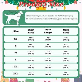 Vehomy 4-Pack Dog Christmas Pajama Xmas Dog Clothes Warm Fleece Dog Pajamas Jammies Christmas Puppy Cat Onesie Outfit Costume for Small Medium Dogs S