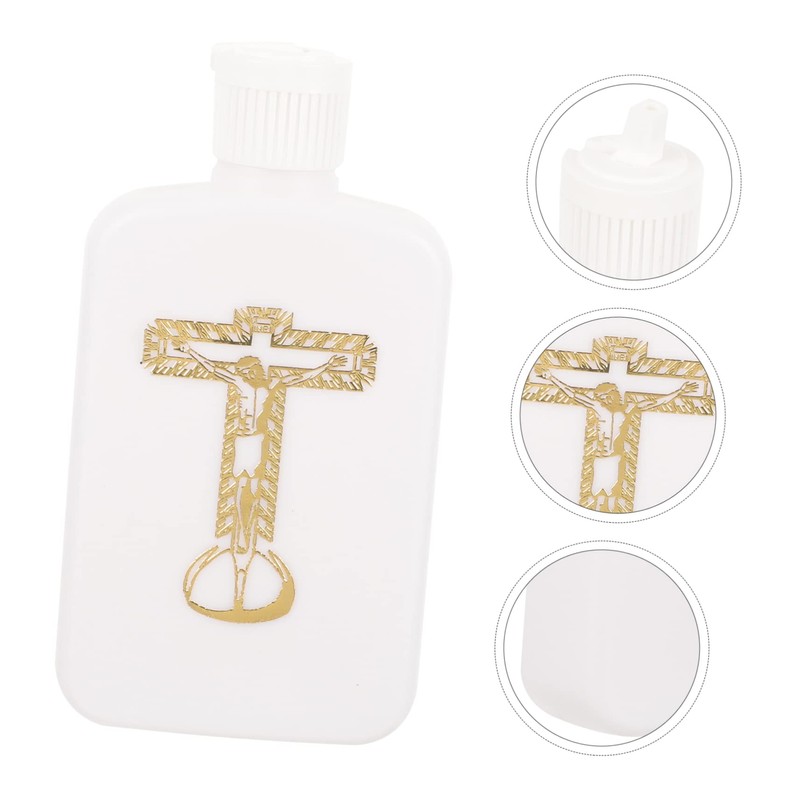 iplusmile Refillable Holy Water Bottle Decorative Blessing Bottle Portable Secure