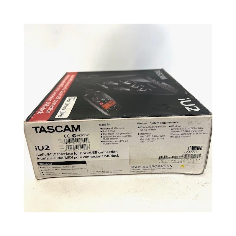 Tascam iU2 Audio/MIDI Interface for IOS products