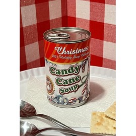Candy Cane Christmas Gag Soup Can Labels - Party Decorations, Supplies and Favors - FUNNY Gift - Xmas Stocking Stuffer, White Elephant Party, Secret Santa (2)