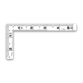 シンワ測定(Shinwa Sokutei) 曲尺平ぴた ホワイト 15cm/5寸 併用目盛 11177