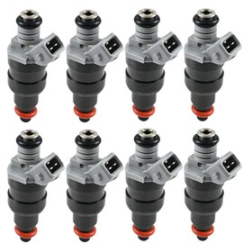 Fuel Injectors Set of 8 Compatible with Dodge Ram 1500 2500 3500 B1500 B2500 B3500 Dakota,Compatible with Jeep Grand Cherokee Wrangler 1996-1999 5.2L 5.9L V8 53030778 FJ682