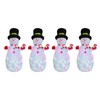 1.8m Christmas Yard Decoration Rotating Colorful Lights Inflatable Snowman Model