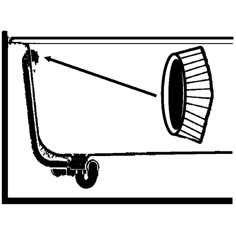 Rosette for Bath Overflow Acrylic