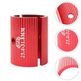 BESPORTBLE 2pcs Handlebar Adapter Bike Handlebar Shim Bike Handlebar Stem Reducer Bike Handlebar Convert Handlebar Shim Adapter Motorcycle Bike Accessories Aluminum Alloy Metal Aluminum Rod