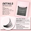KSYOO 280pcs Cluster Lashes,Eyelash Clusters, 9-16mm Mixed Lengths Lash Clusters