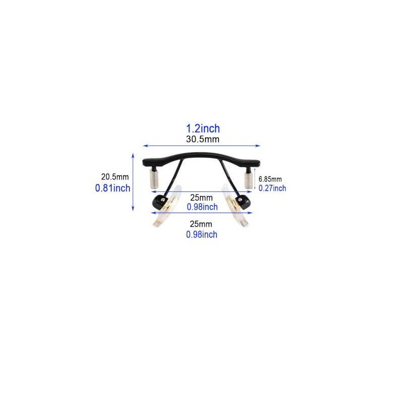 Rimless Glasses Nose Bridge Eyeglass Pads Piece Screw Nut and