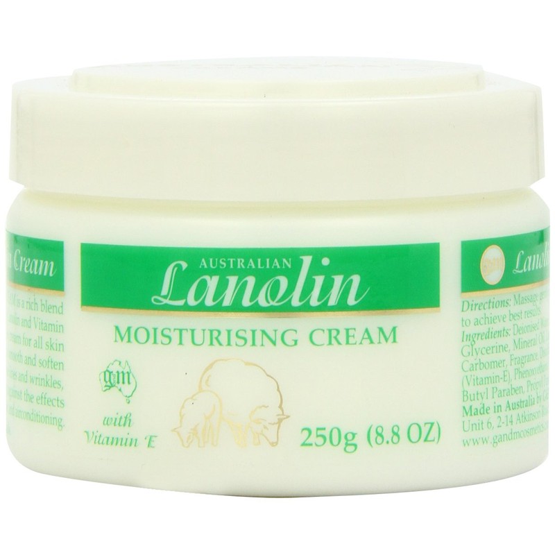 Australian Creams Lanolin Oil Day Moisturising Cream 250 g