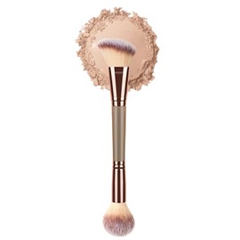 Double-Ended Foundation Makeup Brush, Blusher Brushes, Bronzer-Brush, Perfect for Blending Liquid, Powder, Concealer, Cream & Blush, Versatile, Foundation Brushes for Flawless Cosmetics Application
