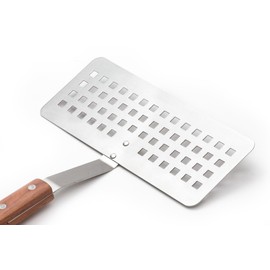 Outset Rosewood Collection Slotted Fish Spatula, Stainless Steel, 1.5 x 10 x 15 inches