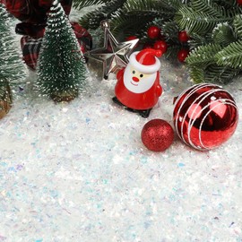 CCINEE Christmas Artificial Flake Snow Twinkles Fake Snow Powder Filler Xmas Craft Sparkling Snow for Christmas Party Decoration Supplies,7.05 Ounce