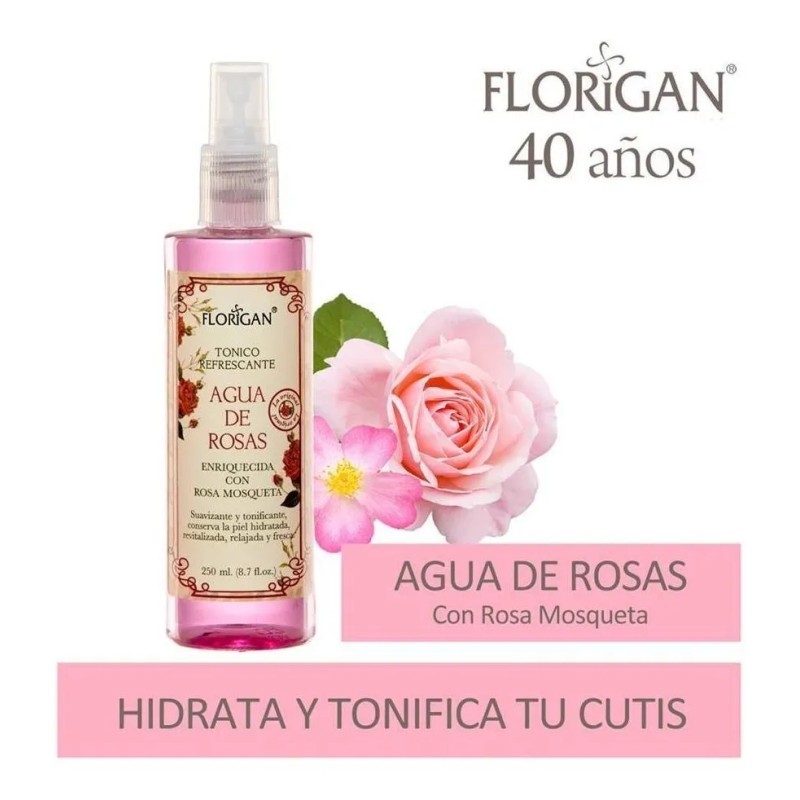 Tonico Refrescante Agua De Rosas Normal Día/noche
