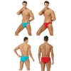 Mens Modal Briefs Low Rise Bikini Underwear Pack of 8,Medium