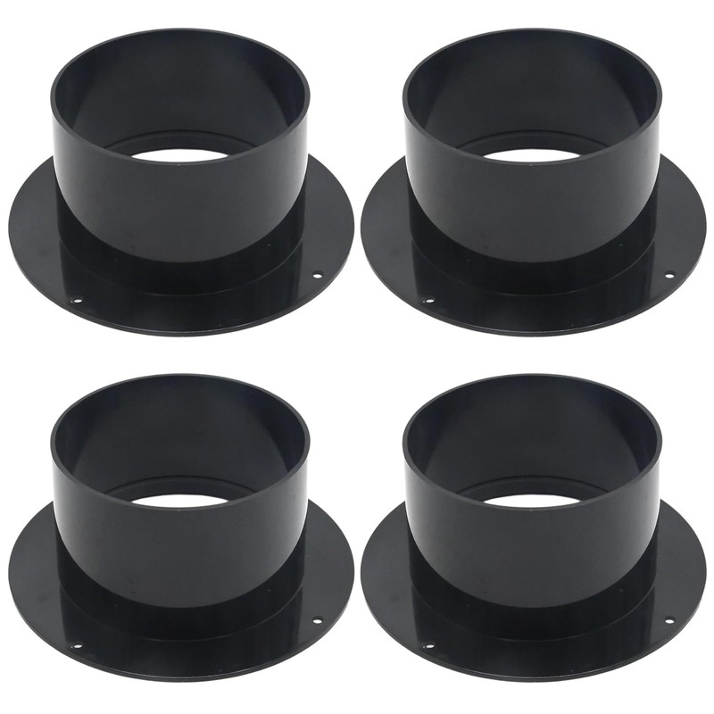 ZUDKSUY 4PCS Duct Fitting 4inch Duct Fitting Plastic Duct Ventilation