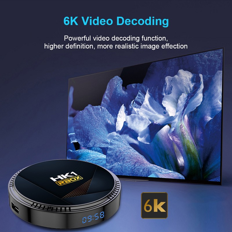 HK1 RBOX-H8 WIFI6 Android 12.0 Smart TV Box H618 Quad-core