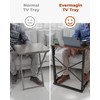 Evermagin 21''Wx28''H Folding TV Tray for Eating, Small Foldable C-Shaped