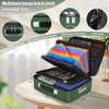 Fireproof Document Box, Hard Shell Fireproof Box, Document Organizer with