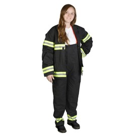 Aeromax Adult Firefighter Suit, Black, Large