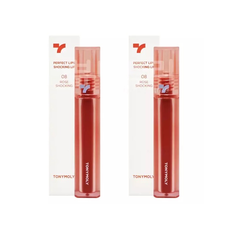 Tonymoly 토니모리 퍼펙트 립스 쇼킹 립 08 로즈쇼킹 X 2개