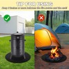 Yudlto 36'' Fire Pit Mat for Solo Stove Bonfire Round